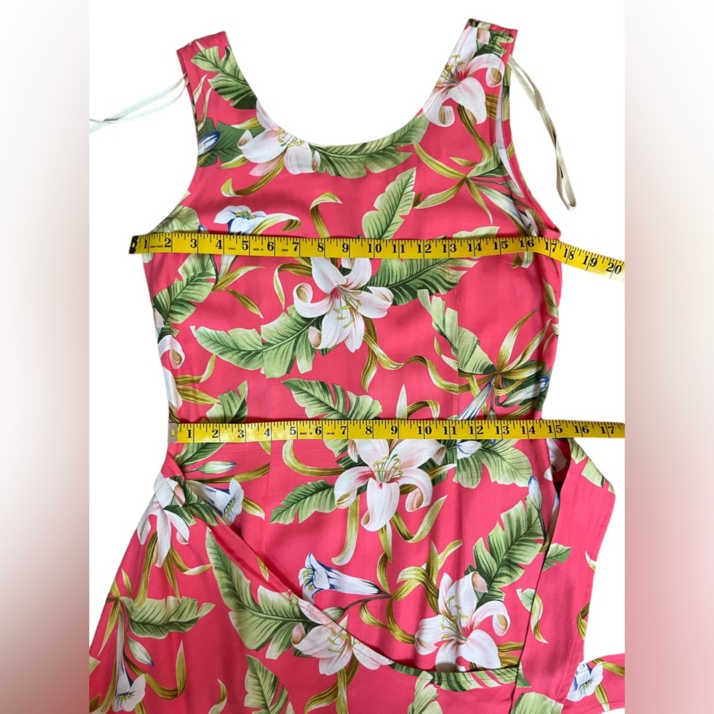 La Cabana Hawaiian Tropical Print Wrap Dress, size S - Picture 8 of 10
